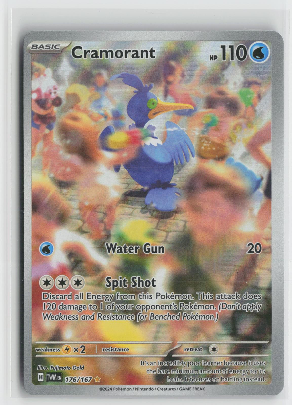 Cramorant 176/167 Illustration Rare Twilight Masquerade Pokemon Holo NM