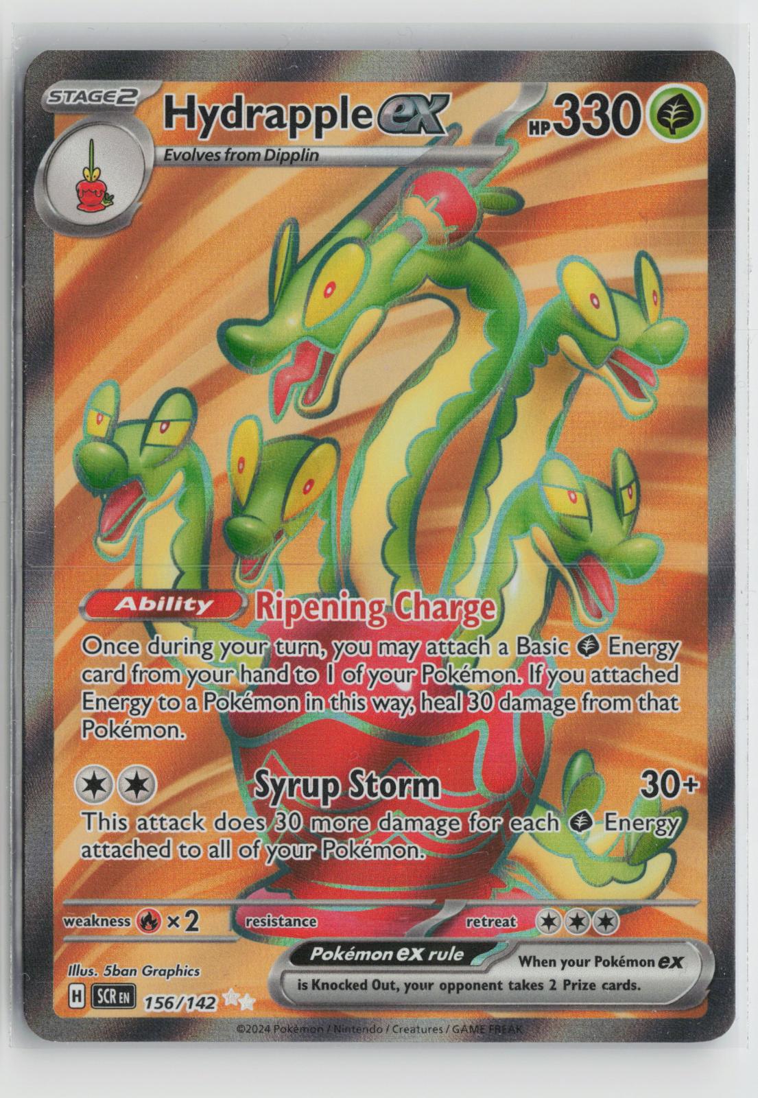 Hydrapple ex 156/142 Ultra Rare Stellar Crown Pokemon Holo NM