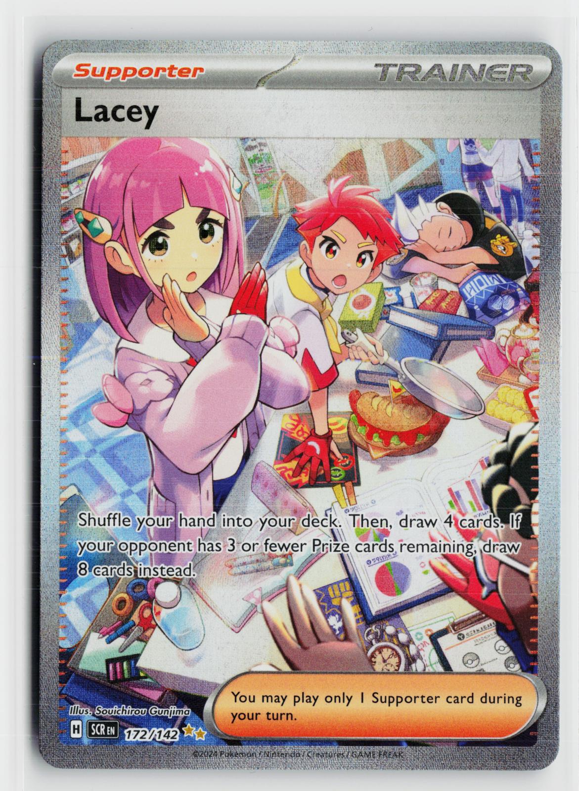 Lacey 172/142 Stellar Crown NM SIR Holo Pokemon