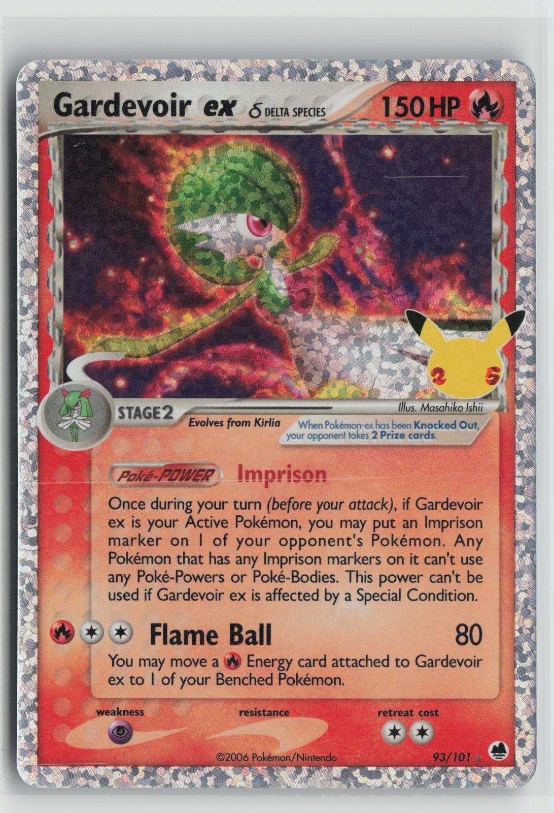 Gardevoir ex 93/101 Celebrations: Classic Collection NM Holo Pokemon
