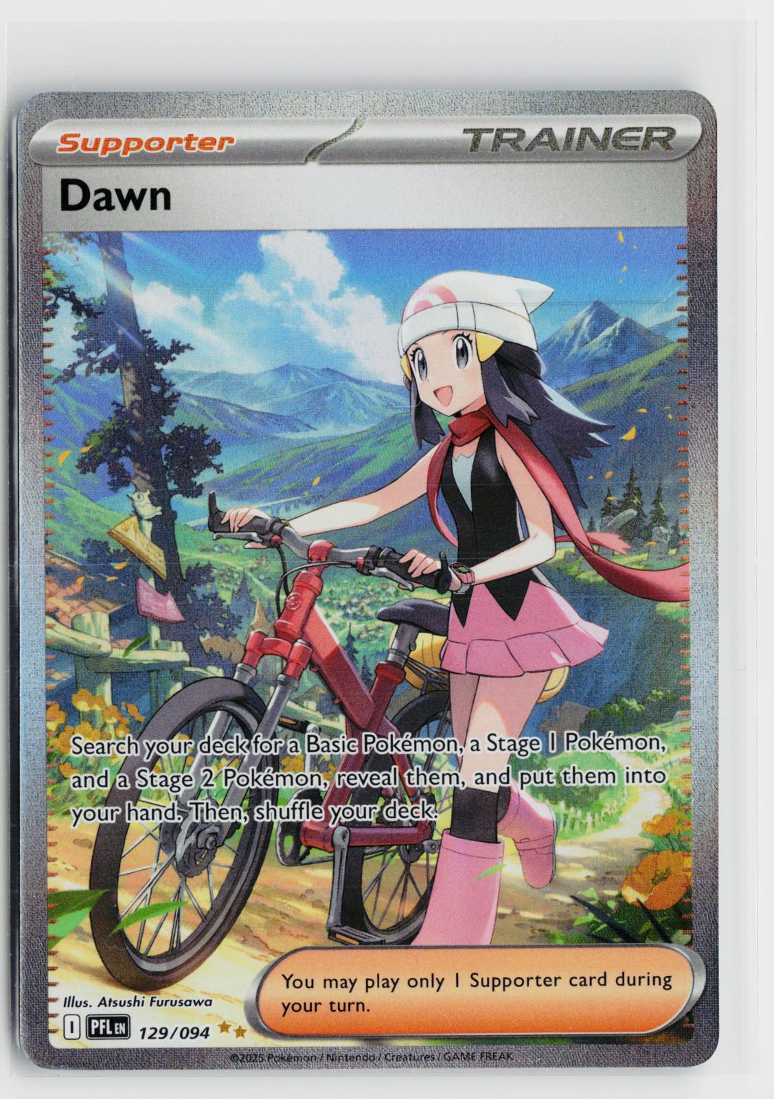 Dawn 129/094 Phantasmal Flames NM Special Illustration Rare Holo Pokemon