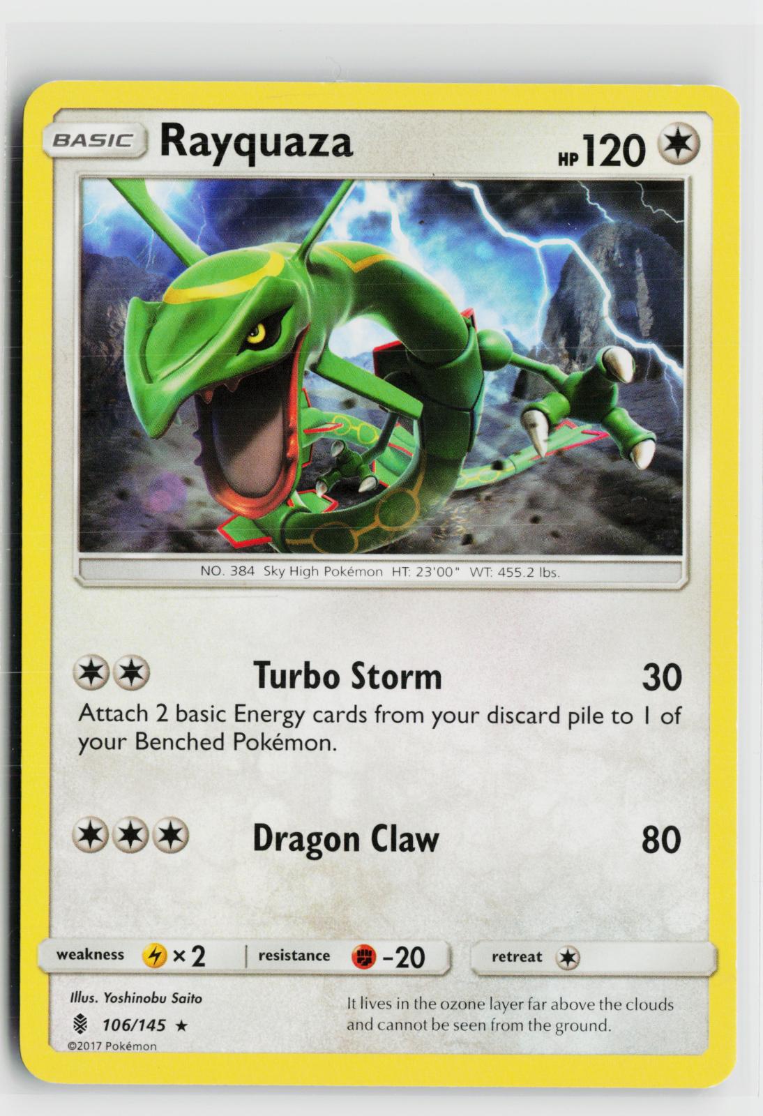 Rayquaza 106/145 Guardians Rising NM R Pokemon
