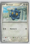 Bronzor (Master Ball Pattern) 066/131 Holo Prismatic Evolutions Pokemon NM