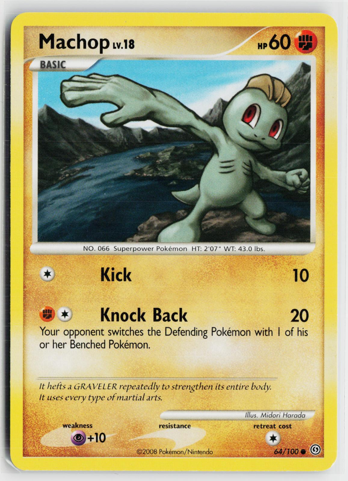 Machop 64/100 Stormfront NM C Pokemon