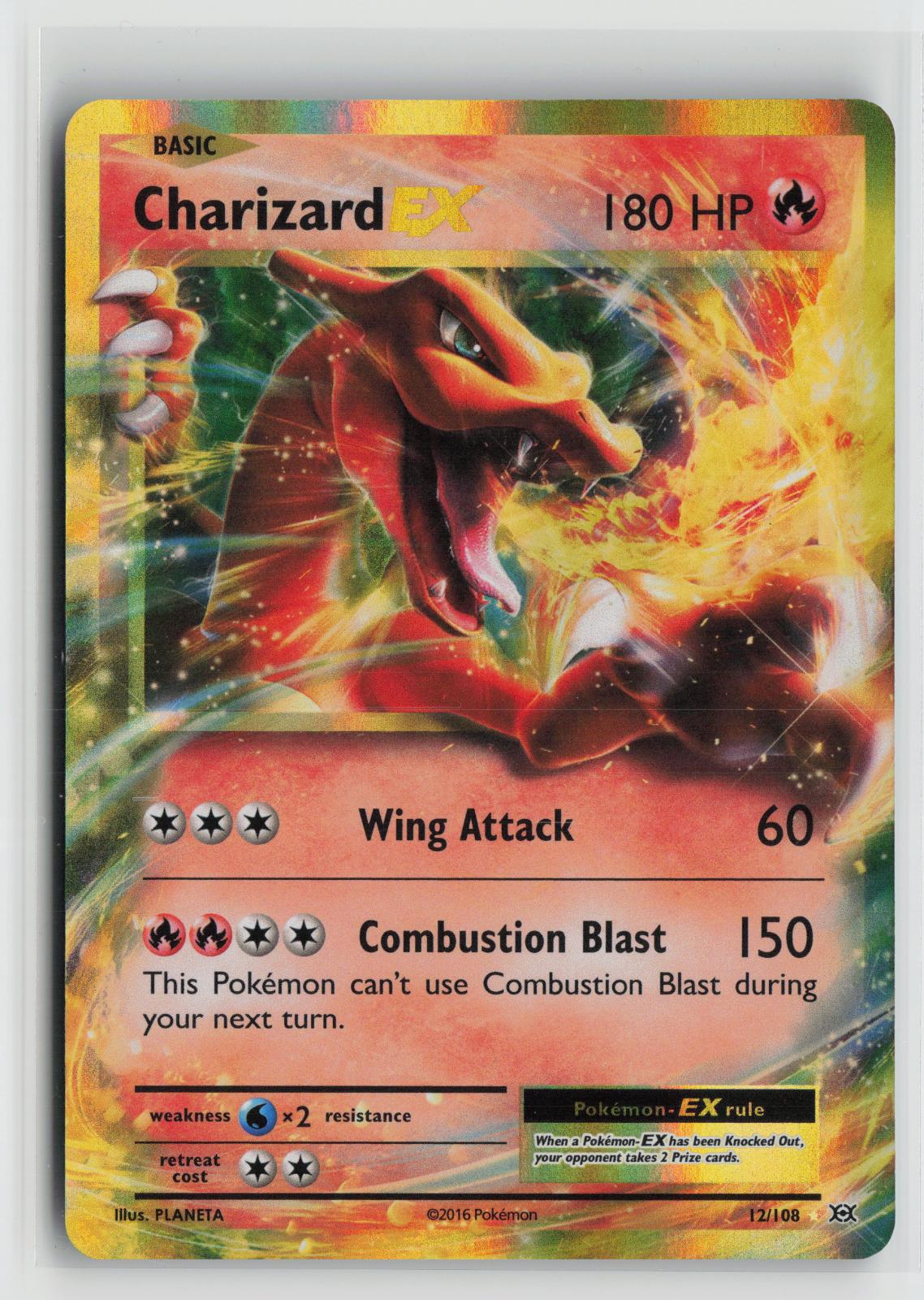 Charizard EX 12/108 Holo EX Rare Evolutions Pokemon NM