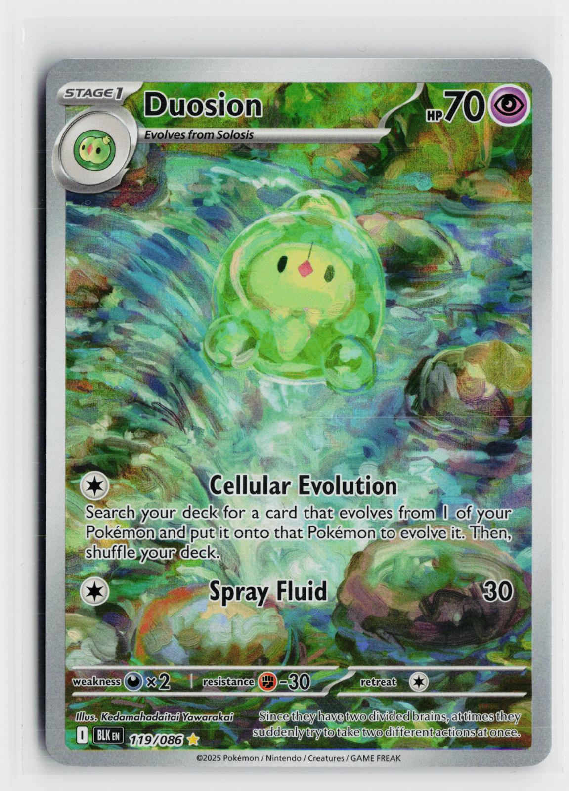 Duosion 119/086 Black Bolt NM Holo IR Pokemon