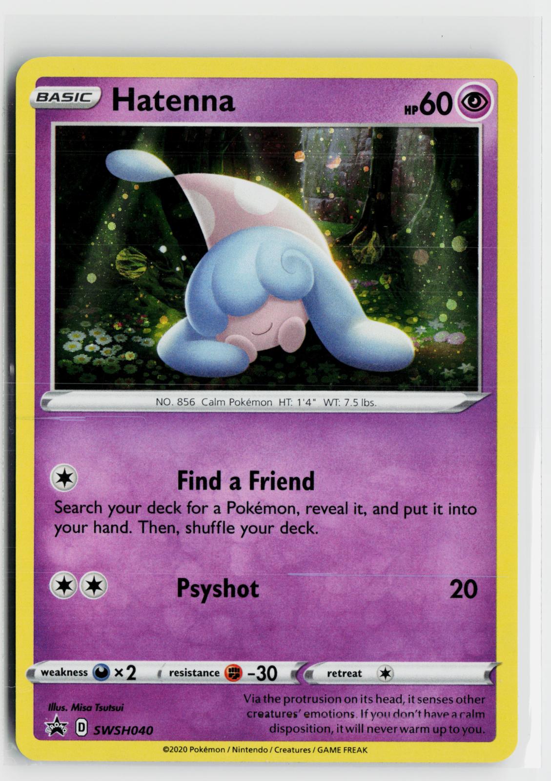 Hatenna SWSH040 Sword & Shield Promo NM Holo P Pokemon