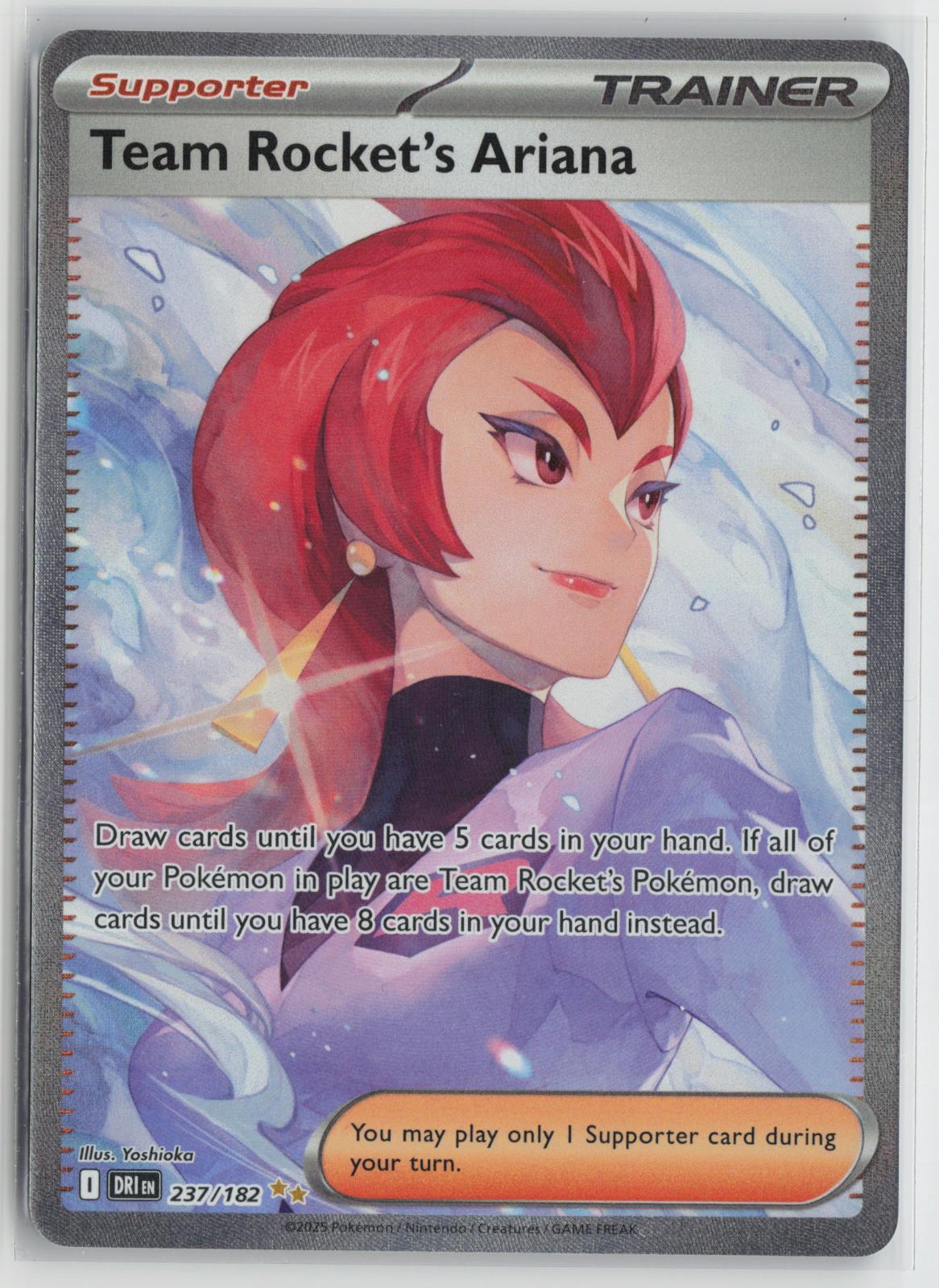 Team Rocket's Ariana 237/182 Destined Rivals NM Holo Pokemon