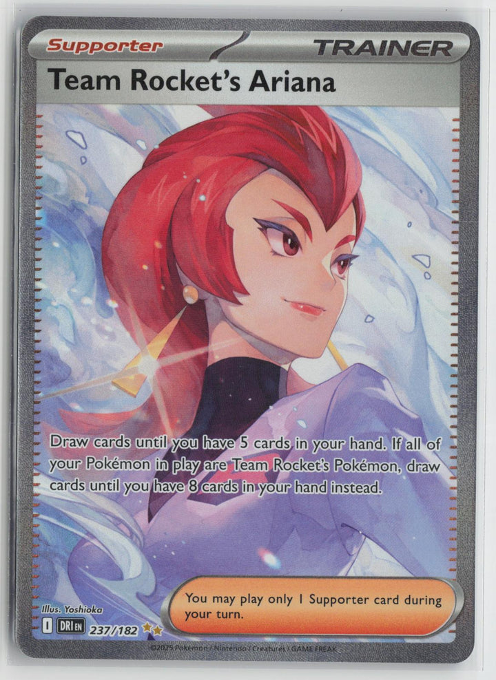 Team Rocket's Ariana 237/182 Destined Rivals NM Holo Pokemon0