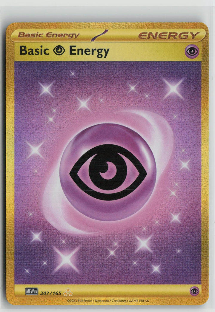 Basic Psychic Energy 207/165 Hyper Rare 151 Pokemon Holo NM0