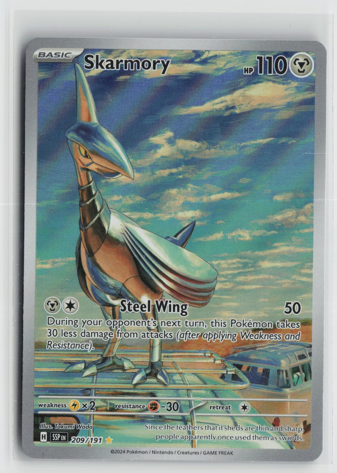 Skarmory 209/191 Surging Sparks NM Illustration Rare Holo Pokemon