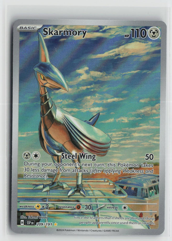 Skarmory 209/191 Surging Sparks NM Illustration Rare Holo Pokemon0