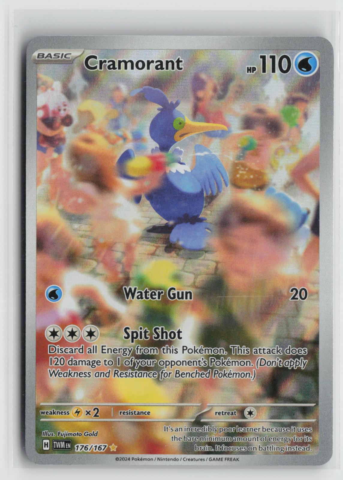 Cramorant 176/167 Illustration Rare Twilight Masquerade Pokemon Holo NM