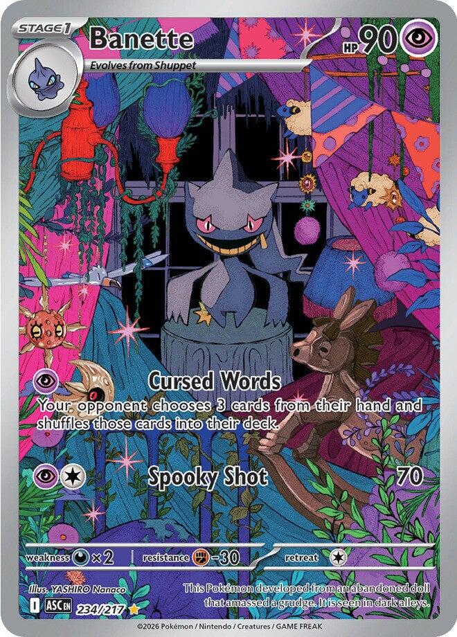 Banette 234/217 Ascended Heroes NM IR Holo Pokemon
