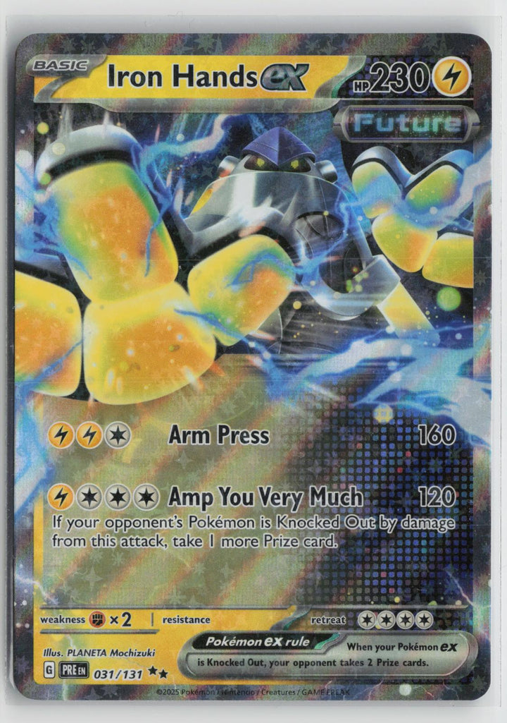 Iron Hands ex 031/131 Holo Double Rare Prismatic Evolutions Pokemon NM0