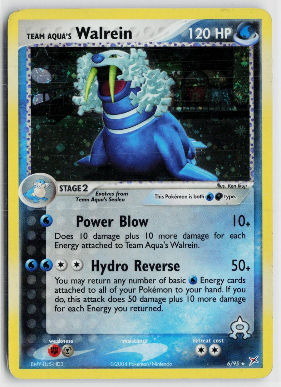 Team Aqua's Walrein 6/95 Team Magma vs Team Aqua NM Holo R Pokemon0