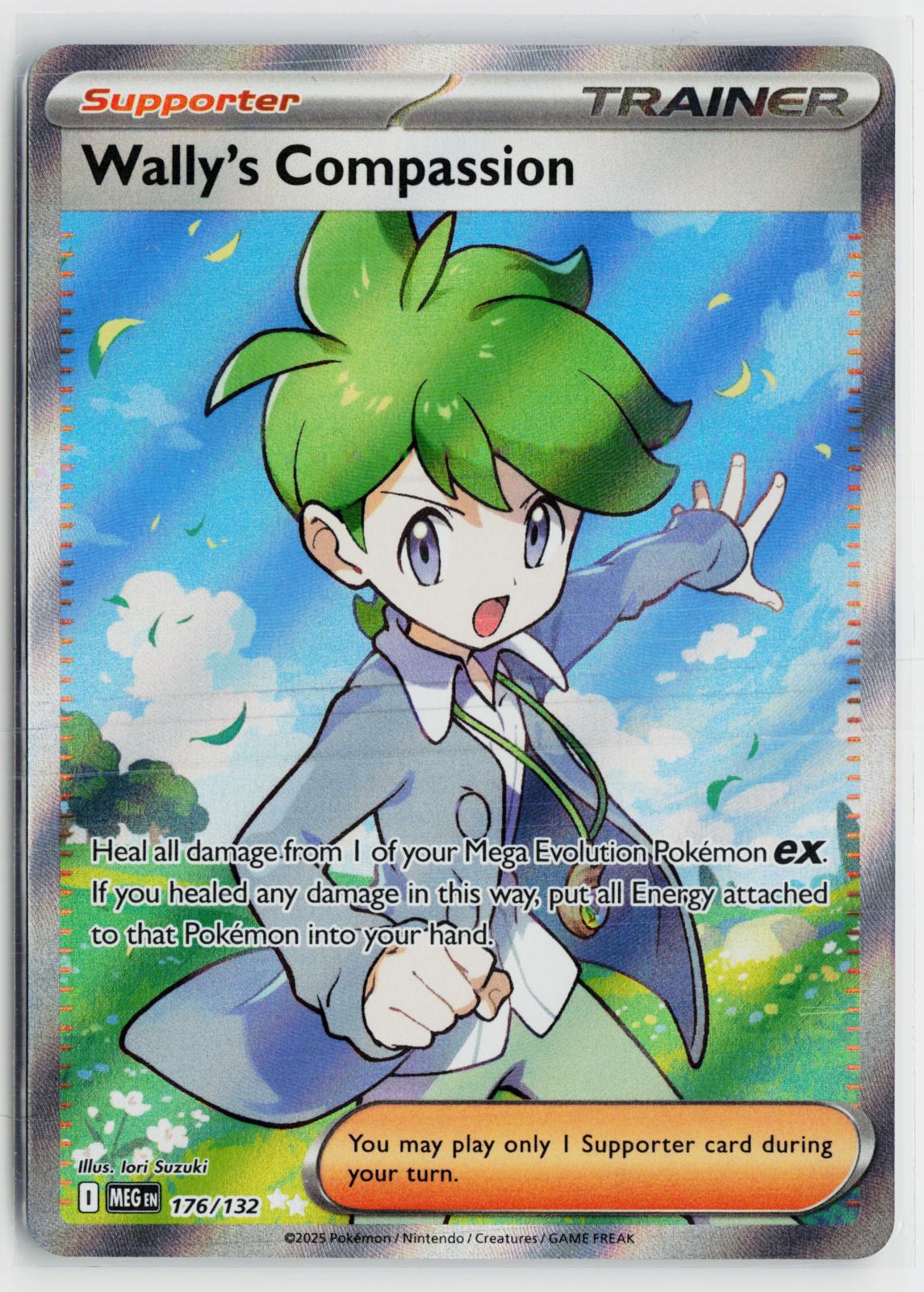 Wally's Compassion 176/132 Mega Evolution NM UR Holo Pokemon