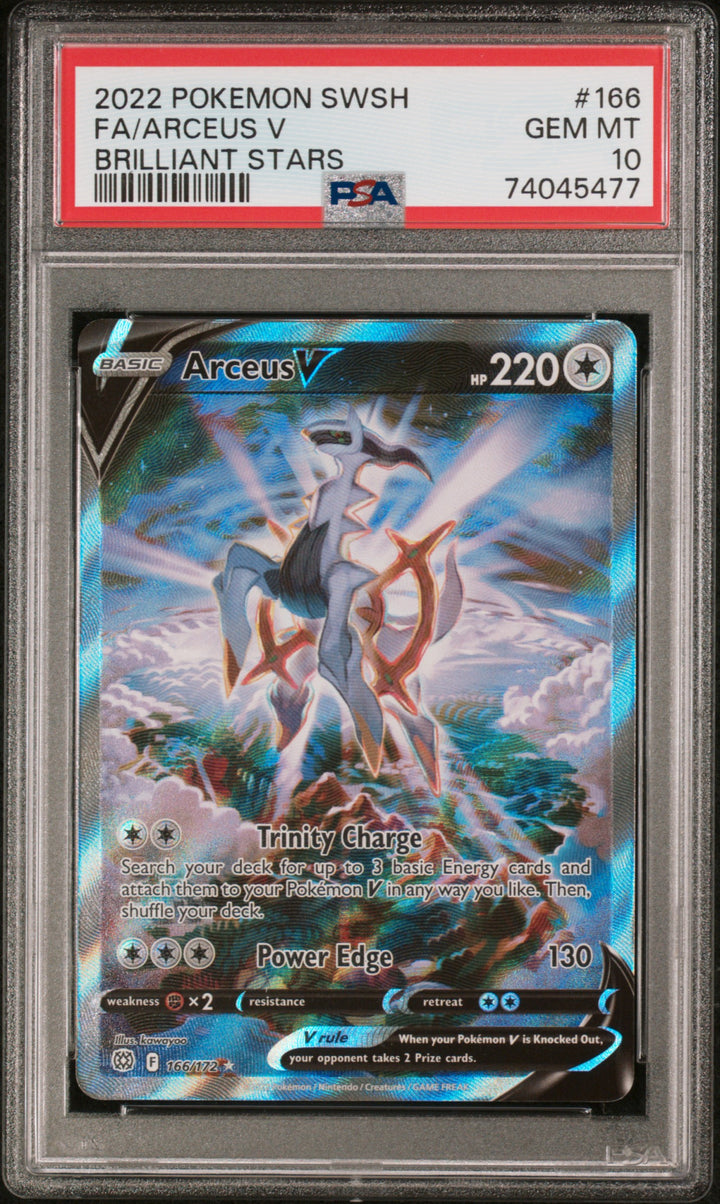 PSA 10 Arceus V 166 Brilliant Stars Pokemon0