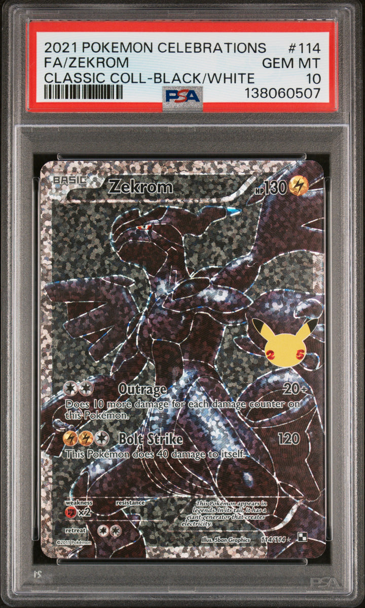 Zekrom 114 Celebrations Classic Collection Pokemon PSA 100