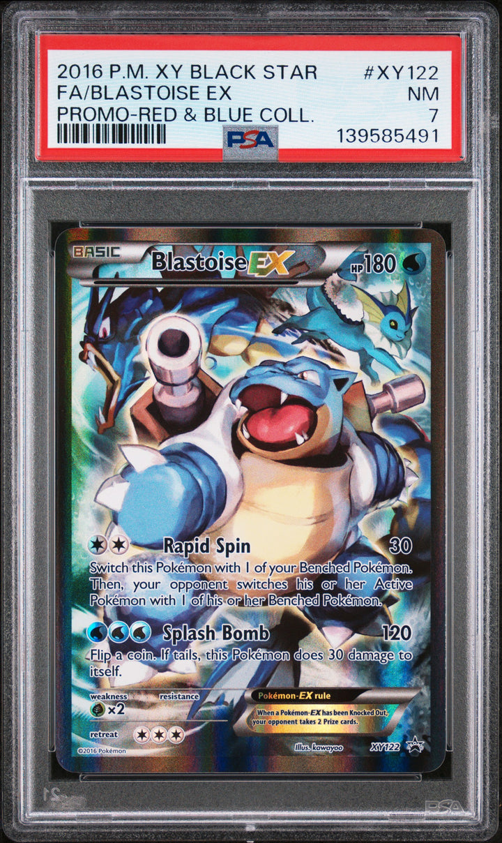 Blastoise EX XY122 Red & Blue Collection Black Star Promo Pokemon PSA 70