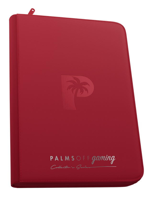 Palms Off Gaming - Collector's Series Top Loader Zip Binder - Red