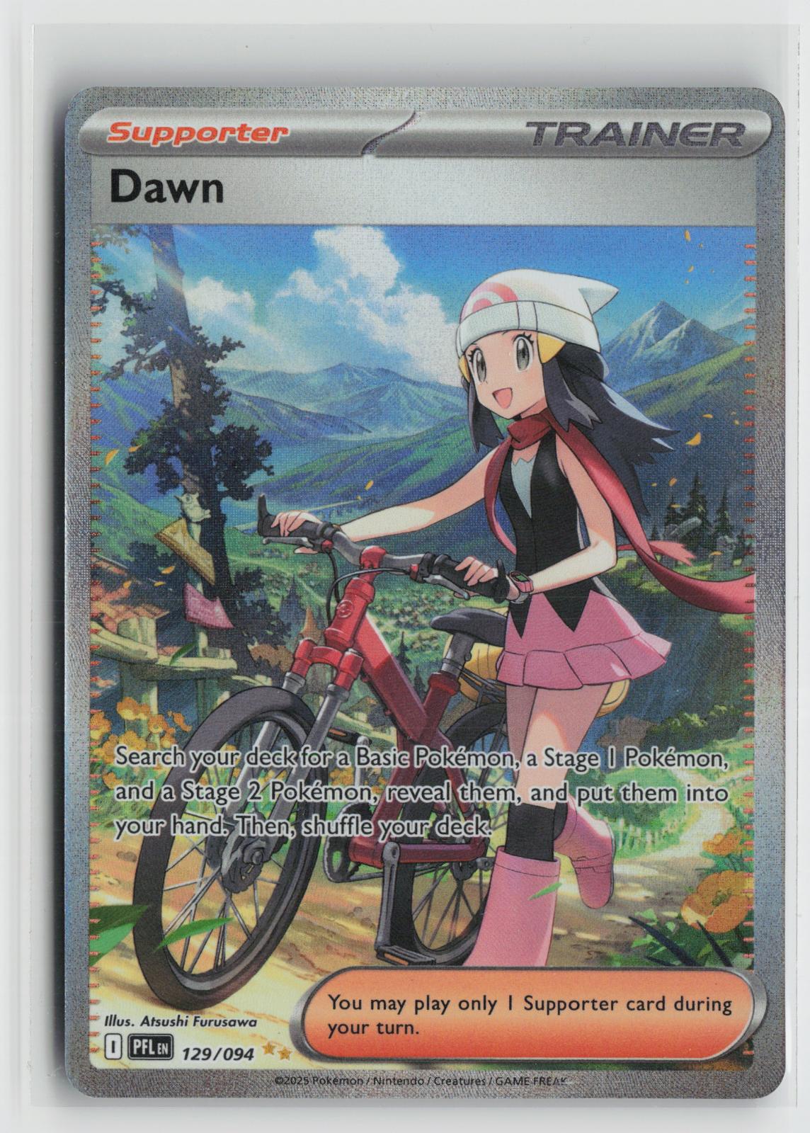 Dawn 129/094 Special Illustration Rare Phantasmal Flames Pokemon Holo NM