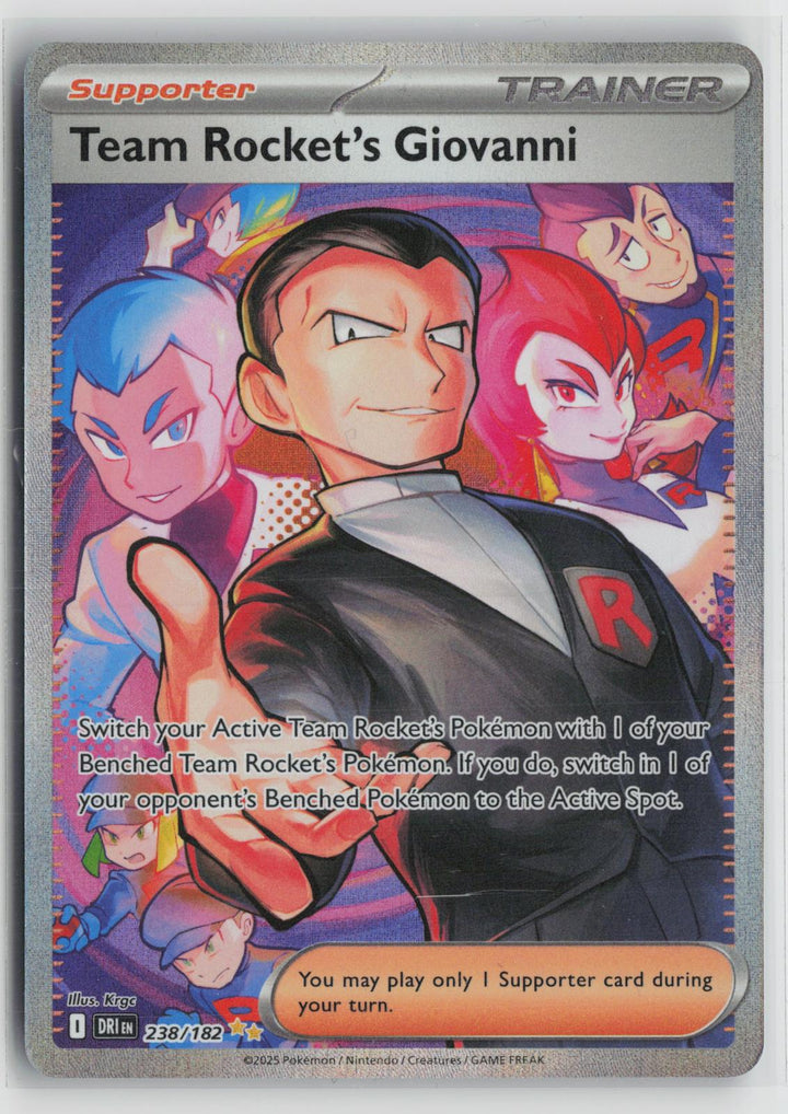 Team Rocket's Giovanni 238/182 Destined Rivals Pokemon Holo NM0