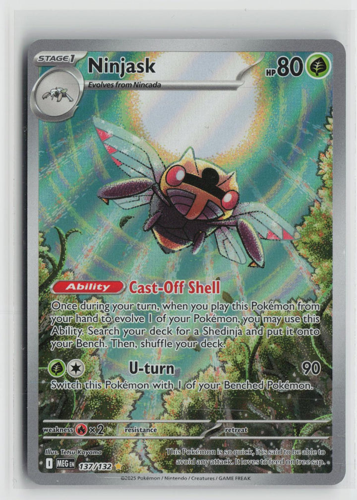 Ninjask 137/132 Mega Evolution NM Illustration Rare Holo Pokemon0