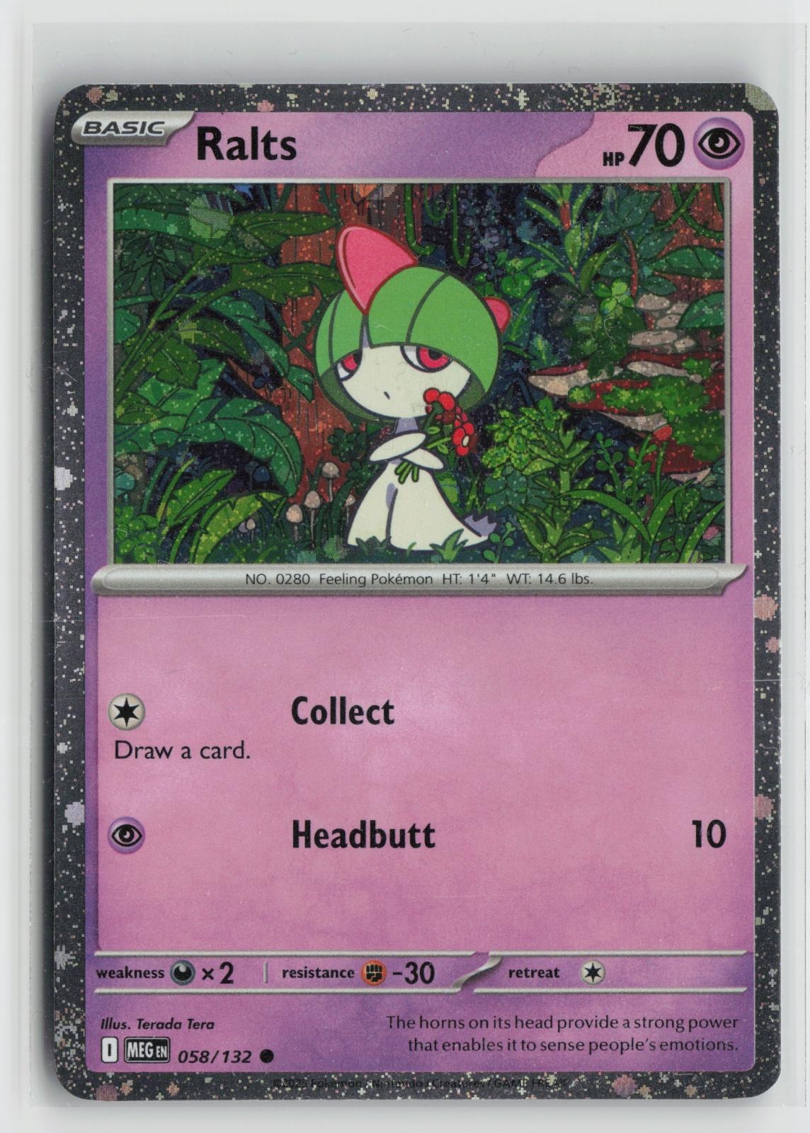 Ralts (Cosmos Holo) 058/132 Common Miscellaneous Cards & Products Pokemon NM