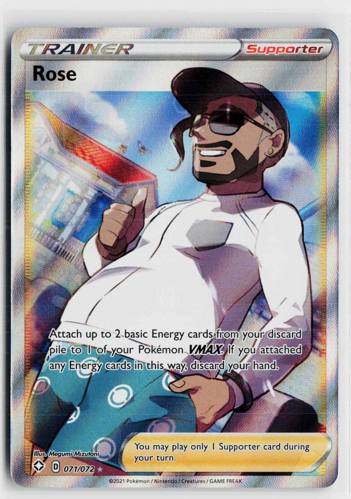 Rose 071/072 Shining Fates NM UR Holo Pokemon