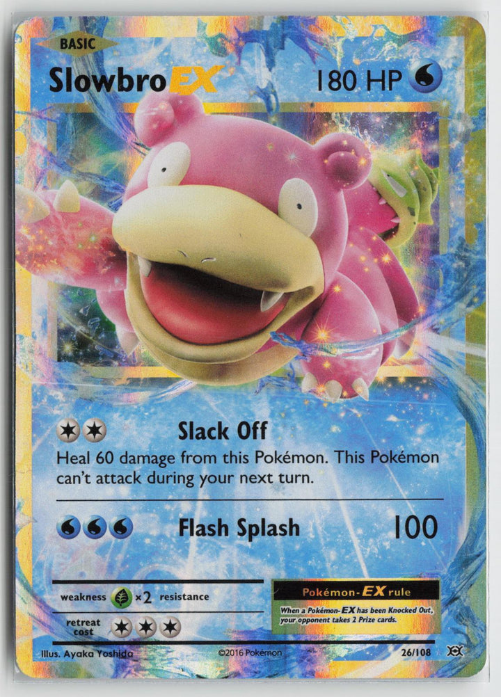 Slowbro EX 26/108 Holo EX Rare Evolutions Pokemon NM0
