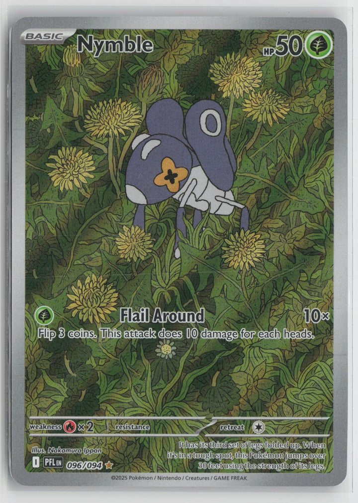 Nymble 096/094 Illustration Rare Phantasmal Flames Pokemon NM0