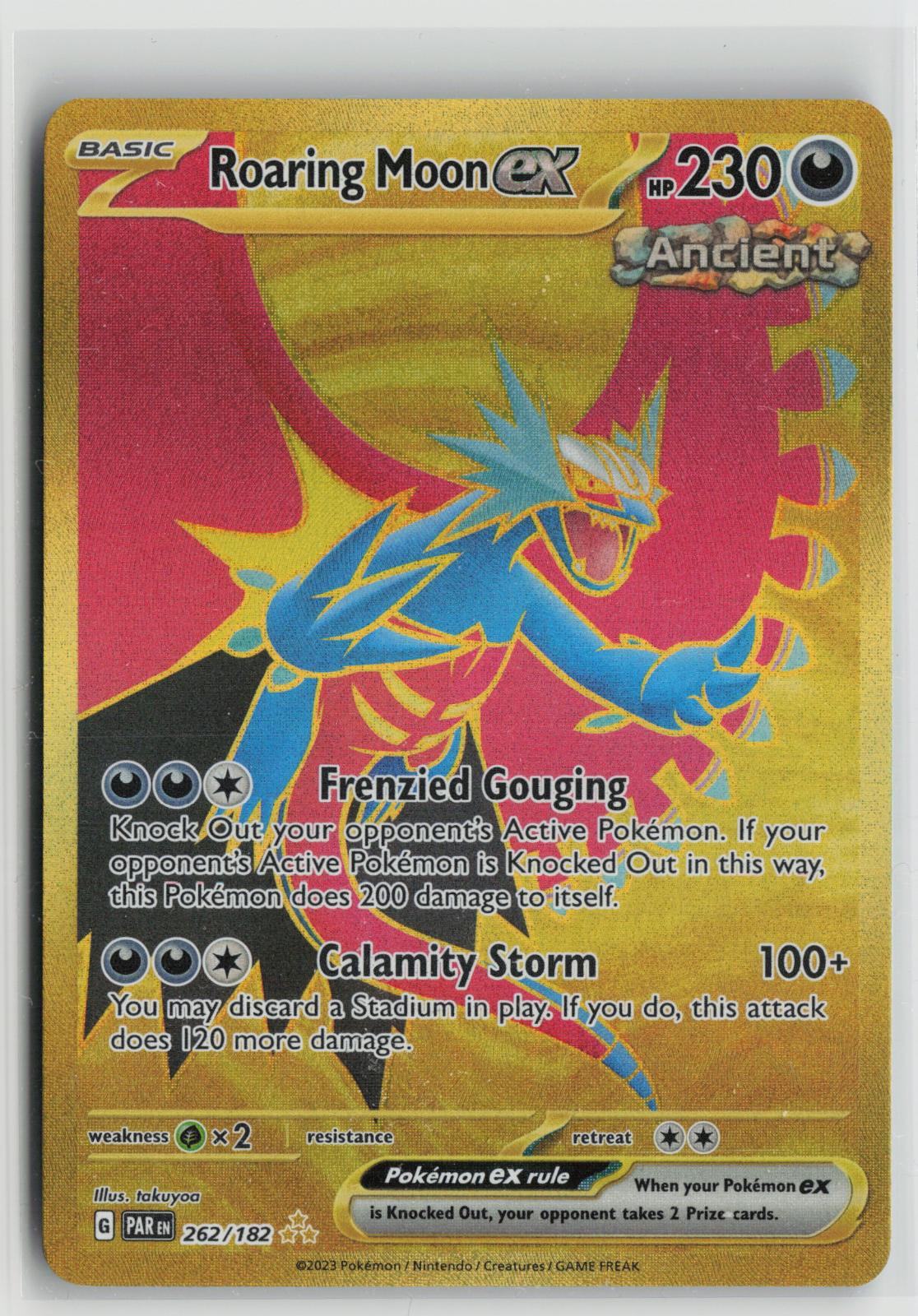 Roaring Moon ex 262/182 Hyper Rare Paradox Rift Pokemon Holo NM