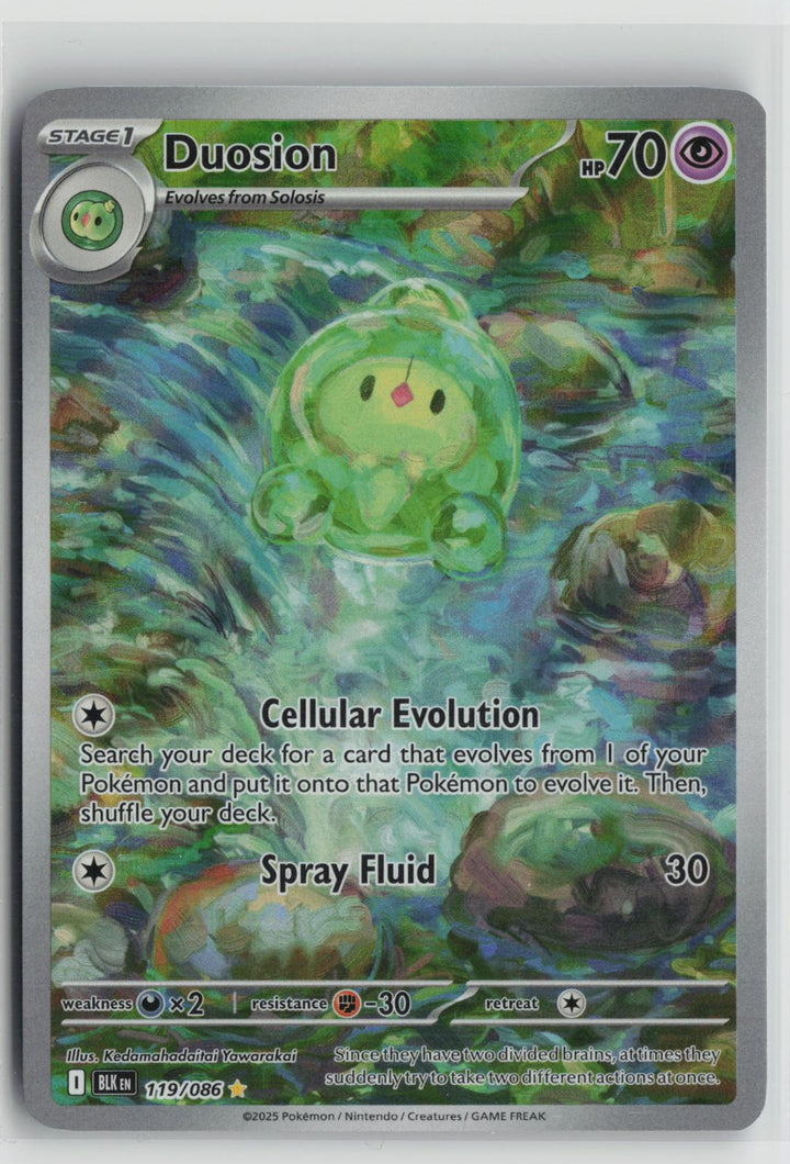 Duosion 119/086 Black Bolt NM Holo Illustration Rare Pokemon0
