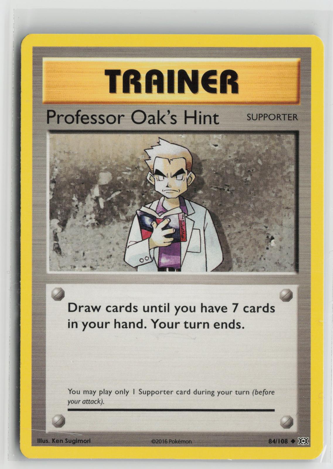 Professor Oak's Hint 84/108 Uncommon Evolutions Pokemon NM