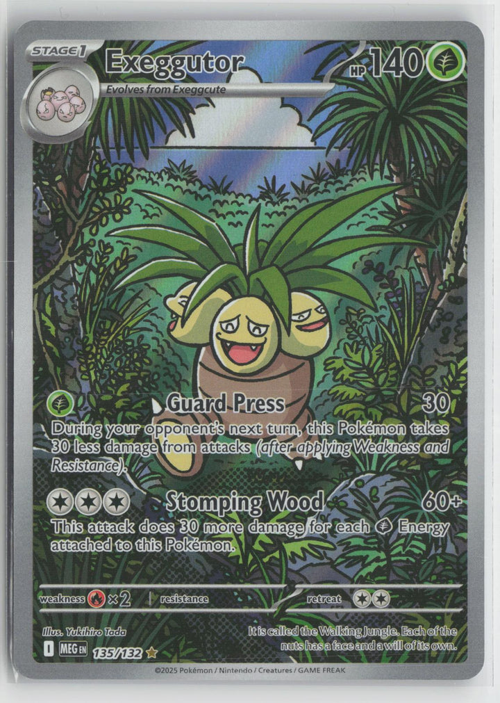 Exeggutor 135/132 Illustration Rare Mega Evolution Pokemon NM0