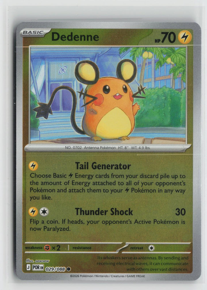 Dedenne 029/088 Common Perfect Order Pokemon Reverse Holo NM0