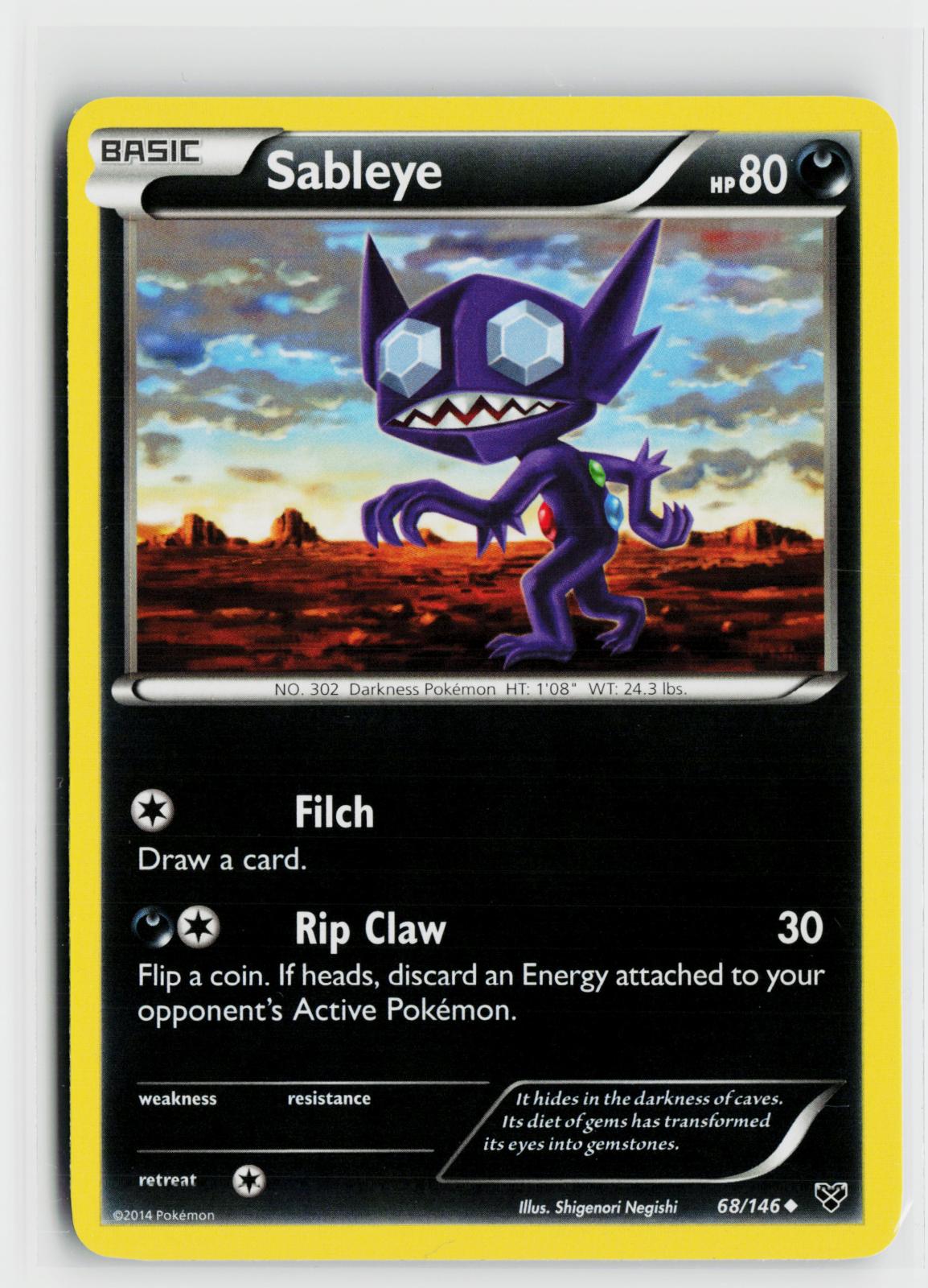 Sableye 68/146 XY Base Set NM UC Pokemon