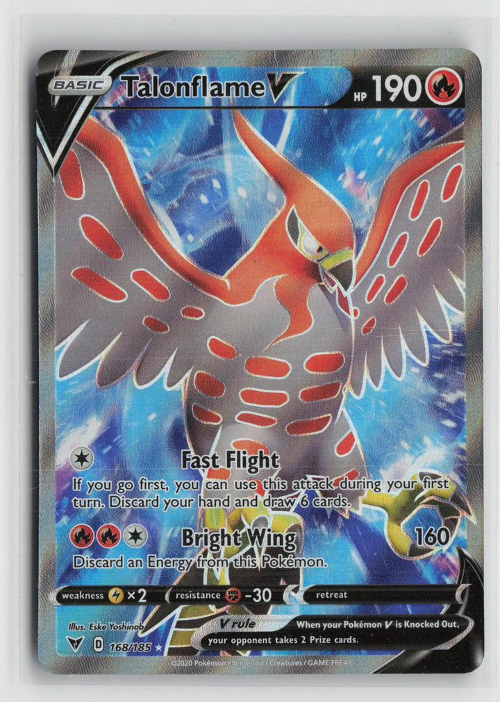Talonflame V 168/185 Ultra Rare Vivid Voltage Pokemon NM0