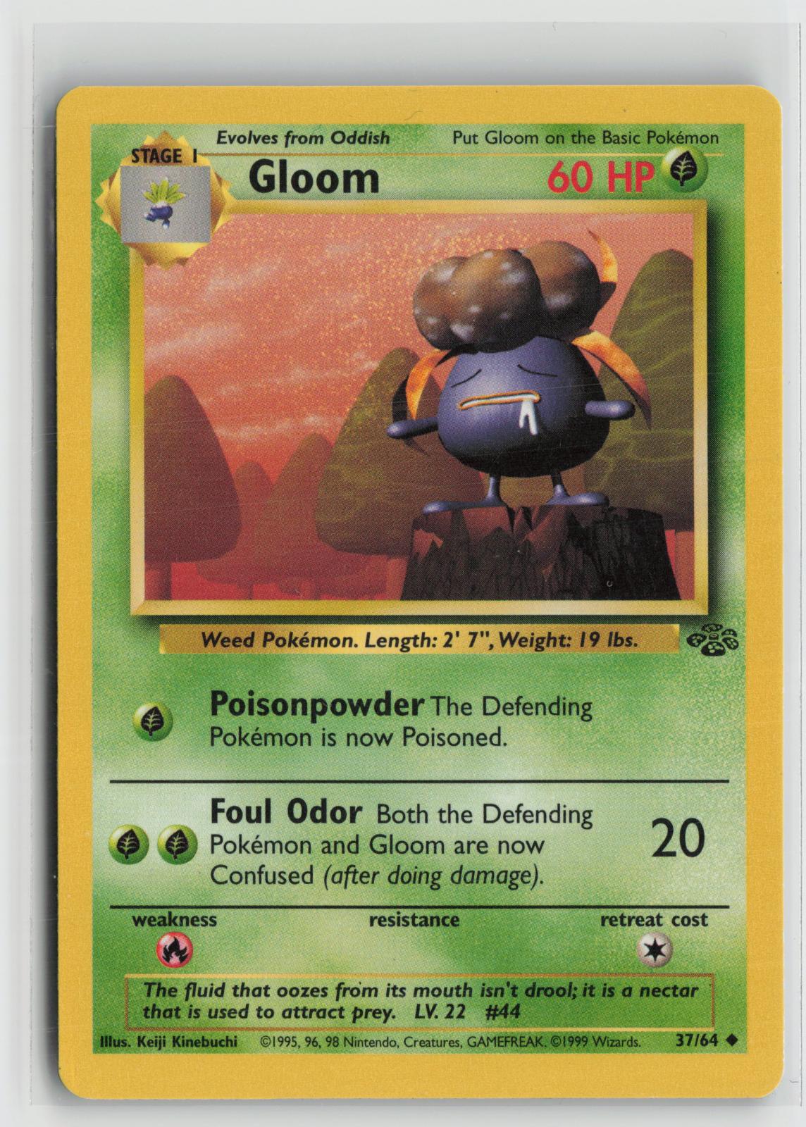 Gloom 37/64 Uncommon Jungle Pokemon NM