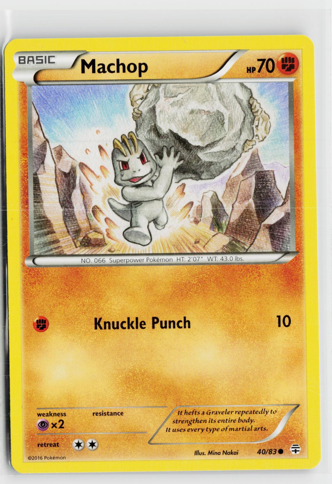 Machop 40/83 Generations NM C Pokemon