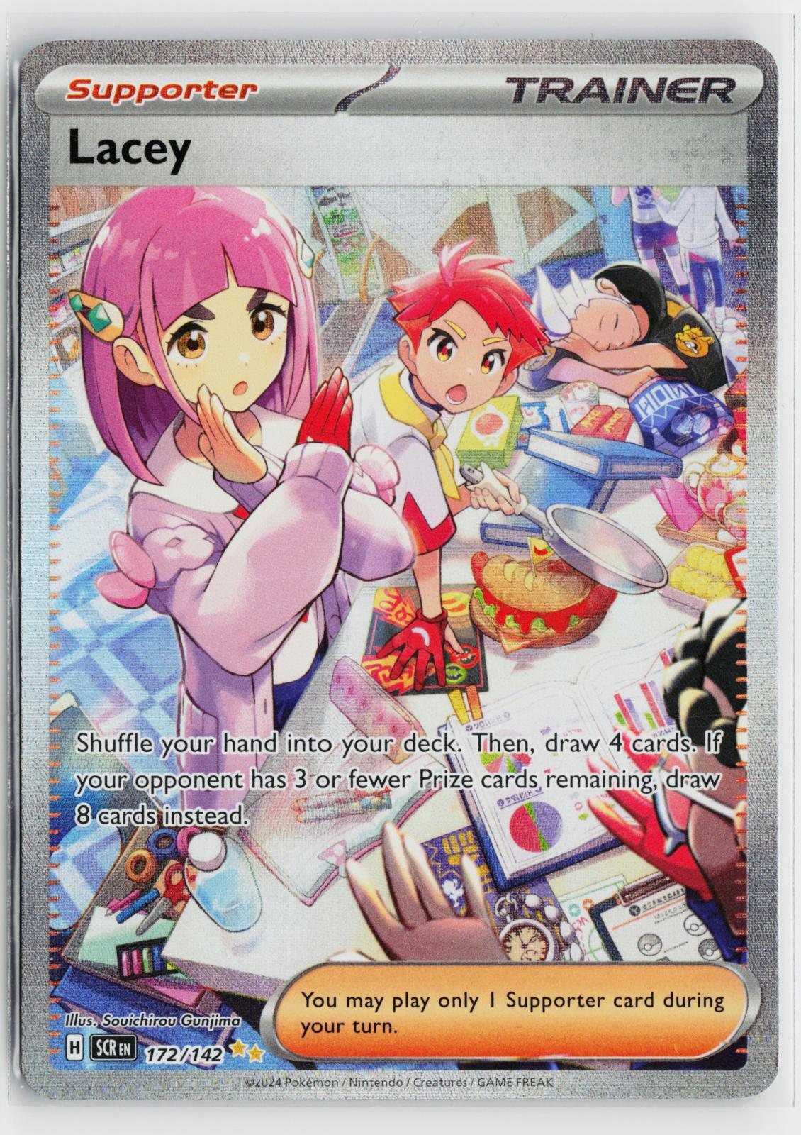 Lacey 172/142 Stellar Crown NM Special Illustration Rare Holo Pokemon