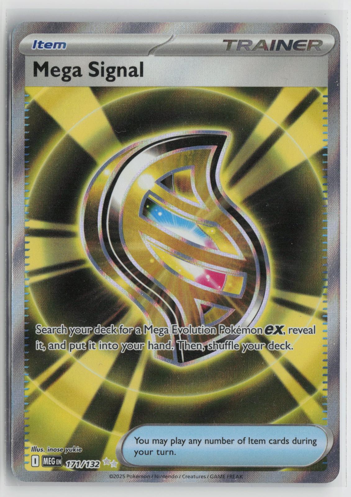 Mega Signal 171/132 Mega Evolution NM Ultra Rare Holo Pokemon