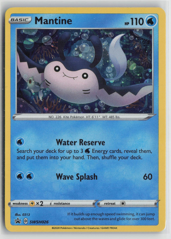 Mantine SWSH026 Sword & Shield Promo NM Holo P Pokemon0