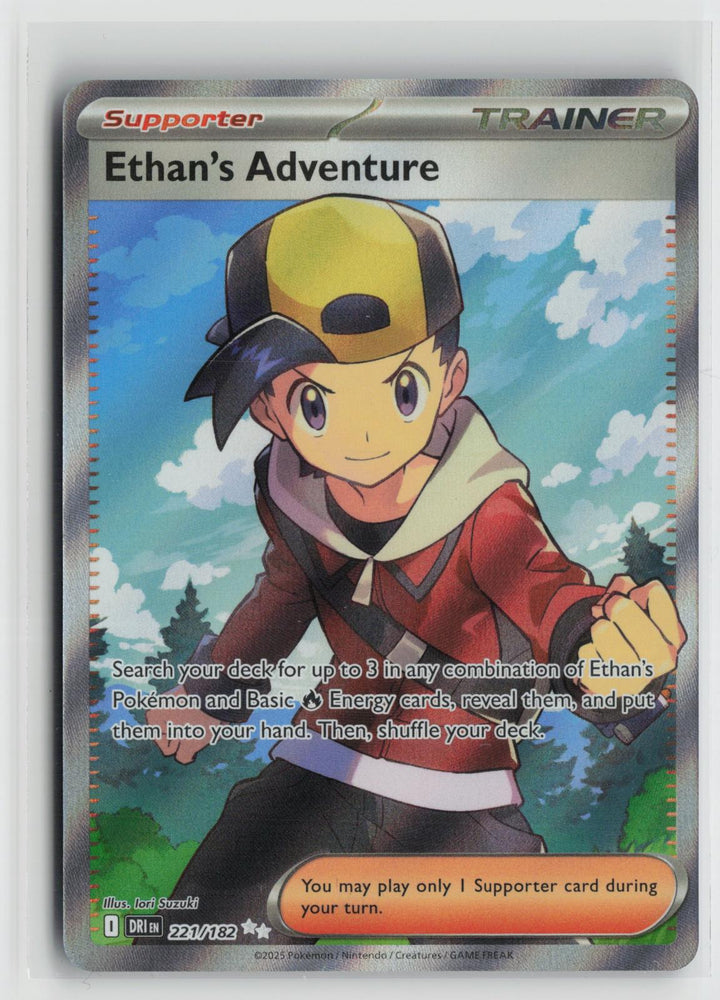 Ethan's Adventure 221/182 Destined Rivals NM Ultra Rare Holo Pokemon0