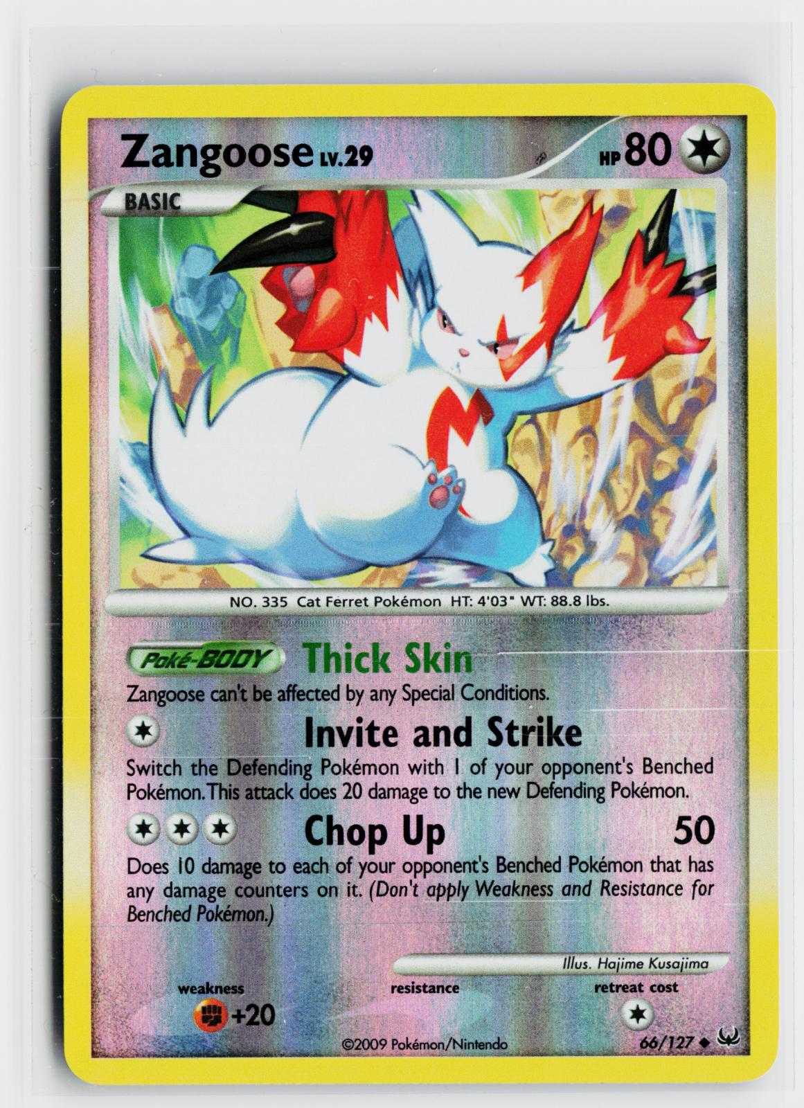 Zangoose 66/127 Platinum NM UC Pokemon