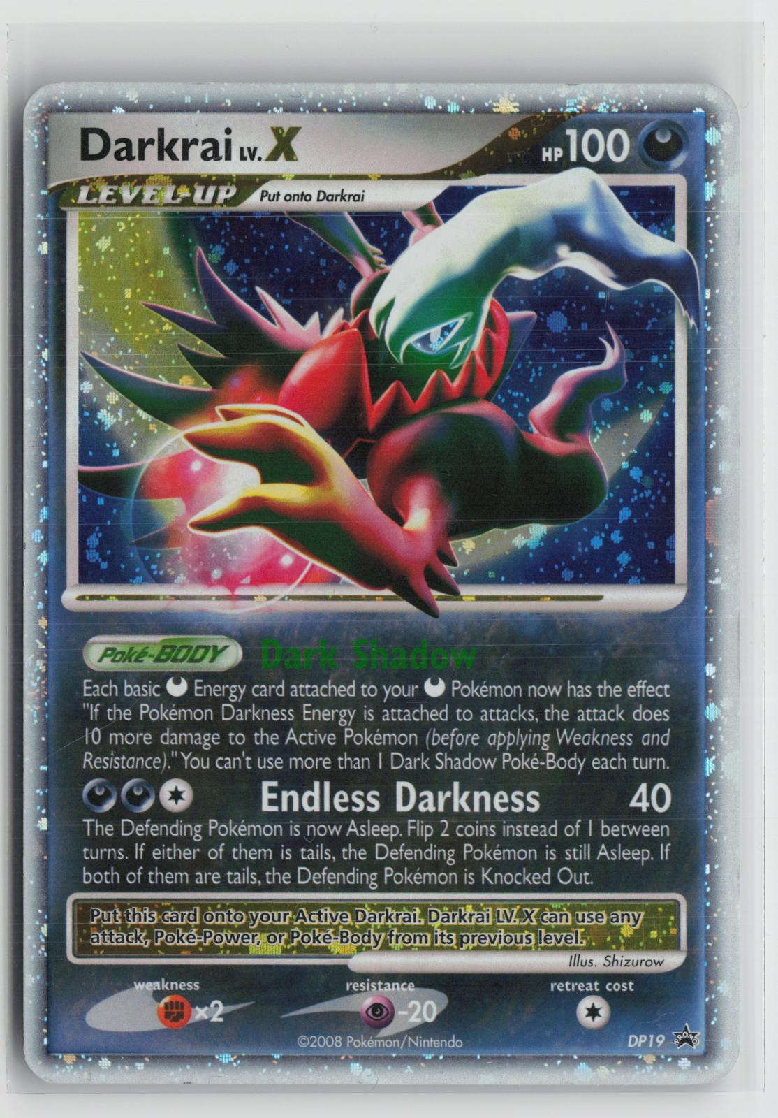 Darkrai LV.X DP19 Holo Promo Diamond and Pearl Promos Pokemon LP