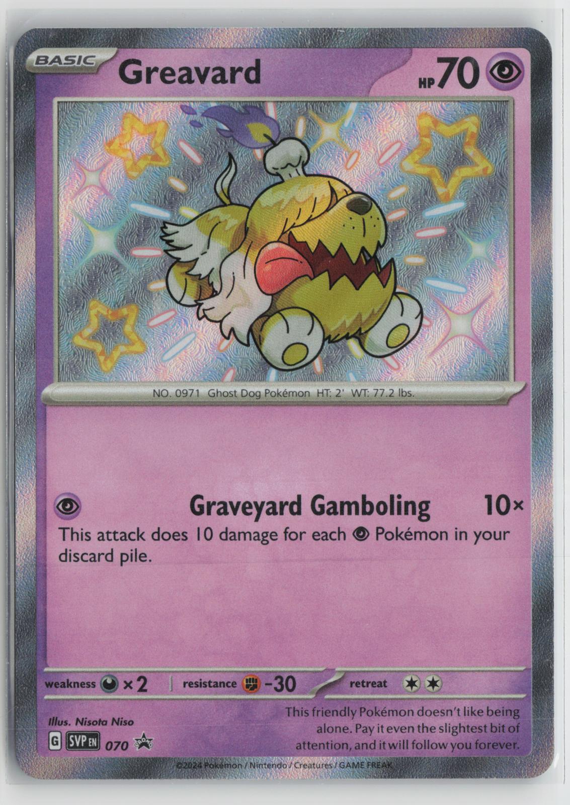 Greavard 070 Holo Promo Scarlet & Violet Promo Pokemon NM