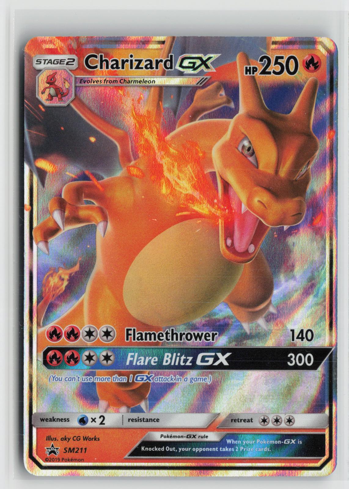 Charizard GX - SM211 Sun & Moon Promo NM Holo P Pokemon