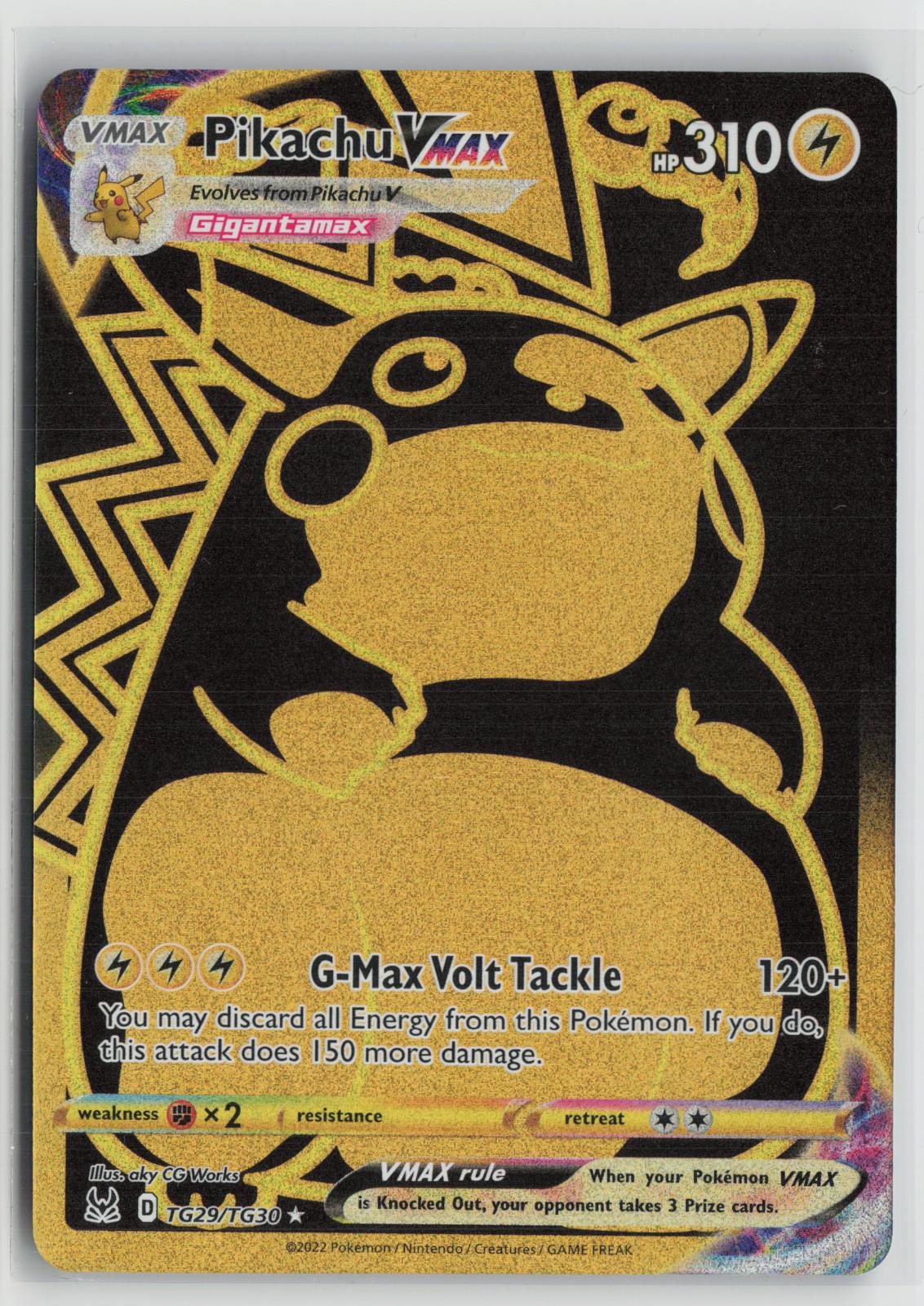 Pikachu VMAX TG29/TG30 Secret Rare Lost Origin Trainer Gallery Pokemon Holo NM